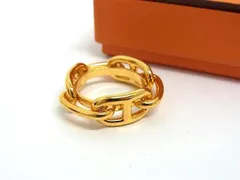 ■新品同様■ HERMES エルメス シェーヌダンクル ルカデ レガート スカーフリング スカーフ留め アクセサリー ゴールド系 FT7253