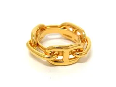 ■新品同様■ HERMES エルメス  シェーヌダンクル ルカデ レガート スカーフリング スカーフ留め アクセサリー  ゴールド系 BS3067