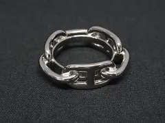 ■新品同様■ HERMES エルメス シェーヌダンクル ルカデ レガート スカーフリング スカーフ留め アクセサリー シルバー系 BS3376