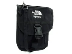 ■新品同様■ THE NORTH FACE - ザ・ノースフェイス シュプリームコラボ キャンバス ショルダーバッグ ポシェット ブラック系 FT7795