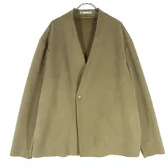 ZARA ザラ 長袖 ノーカラージャケット L ブラウン レディース 古着