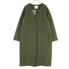 GALLARDAGALANTE ガリャルダガランテ 長袖 ノーカラーコート F カーキ系 レディース 古着のサムネイル