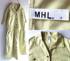 美品✨MHL. マーガレットハウエル ロングリネンシャツワンピース M 2way 美品✨MHL. マーガレットハウエル ロングリネンシャツワンピース M