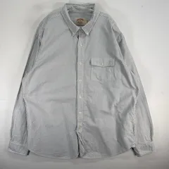 古着 ブルックスブラザーズ Brooks Brothers 長袖シャツ X SLIM ボタンダウン XL  グレー系 ストライプ メンズ