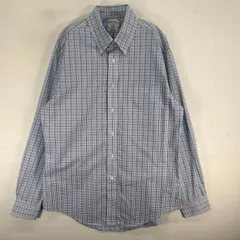 古着 ブルックスブラザーズ Brooks Brothers 長袖シャツ チェック 胸ポケ ボタンダウン M  ブルー系 マルチカラー メンズ