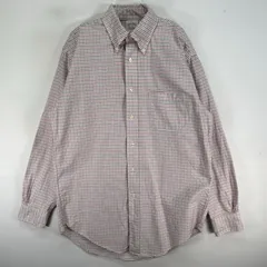 古着 ブルックスブラザーズ Brooks Brothers 長袖シャツ チェック 胸ポケ S  ホワイト系 マルチカラー メンズ