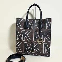 2602-146｜美品｜マイケルコース 2WAYバッグ PVC レザー ブラック