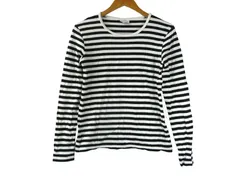 k05250816013　marimekko　XSサイズ　白×黒　　トップス　長袖Tシャツ　通年
