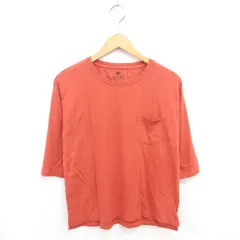 ハートマーケット Heart market Tシャツ カットソー ボートネック 七分袖 F オレンジ /TT14