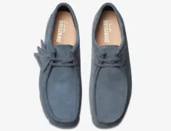 クラークス ゴアテックス ブルー グレー 280