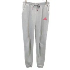 adidas アディダス スウェット ジョガーパンツ L グレー レディース 古着