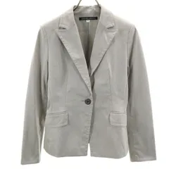 MICHEL KLEIN ミッシェルクラン テーラードジャケット 40 グレー レディース 古着