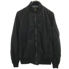 ALPHA INDUSTRIES INC アルファインダストリーズ MA-1 フライトジャケット M ブラック メンズ 古着