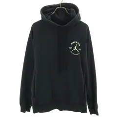 JORDAN NIKE ジョーダン ナイキ 長袖 スウェットパーカー L ブラック プルオーバー 裏起毛 メンズ 古着