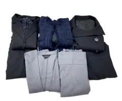 レディース セットアップ まとめ4点 ANAYI  COPACA  ESPRITMUR等 テーラージャケット ノーカラー スカート ツィード ネイビー ブラック グレー