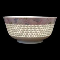 １点限り【アウトレット品】二明商店 しずく彫り 宇野千代 華ざくら　大鉢のサムネイル