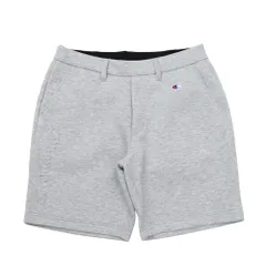 新品 [チャンピオン] ショーツ ストレッチ 軽量 スクリプトロゴ テックウィーブ(R) 3LS LIGHT SHORTS C3-BG501 メンズ オックスフォードグレー