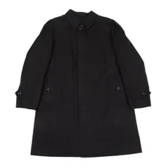 バーバリーBURBERRY LONDON 裏ノバチェックライナー着脱比翼ステンカラーコート 黒LL
