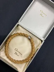 【441301072603】Christian Dior ツイスト バングル ブレスレット 箱付のサムネイル