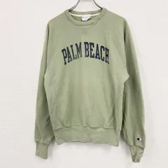 古着 used　Champion　チャンピオン　リバースウィーブ　スウェット/トレーナー　前V　ラグランスリーブ　緑　グリーン　Mサイズ