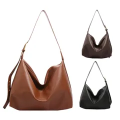 [PIENSE] トートバッグ ショルダーバッグ レディース 大容量 大きめ A4 斜めがけ ショルダー トート バッグ 軽量 PU (ライトブラウン) [ライトブラウン]