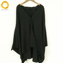 #a 詩仙堂 ヒトシタムラ コート 黒  マント風 ちりめん 和風 無地 日本製 カーディガン レディース [9890209] k01