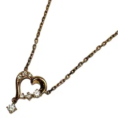 4℃(ヨンドシー) アクセサリー - ピンクゴールド×クリア ネックレス×2点/ハート