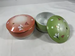 錦松梅　清秀 作　2点セット　鉢　食器　陶器　小物入れ　インテリア　コレクション　昭和レトロ　昭和　レトロ