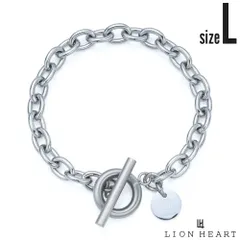 ライオンハート ヴァリアスチェーンブレスレット サージカルステンレス316L Lサイズ アズキ 金属アレルギー対応 メンズ ブランド LION HEART
