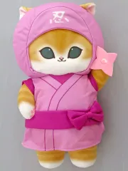 【中古】ぬいぐるみ 忍者にゃん(ピンク) BIGぬいぐるみ 「mofusand」