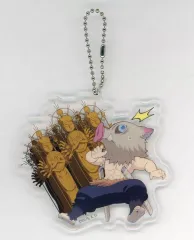 【中古】キーホルダー [単品] 嘴平伊之助 ご当地イラスト京都 アクリルチャーム 「鬼滅の刃 全集中展 刀鍛冶の里編・柱稽古編」 京都会場限定
