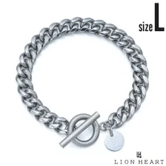 ライオンハート ヴァリアスチェーンブレスレット サージカルステンレス316L Lサイズ カットキヘイ 喜平 金属アレルギー対応 メンズ ブランド LION HEART