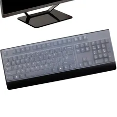 PC キーボード プロテクター デスクトップ 極薄 高い透明感 防水 静音 防塵 サムコス 耐磨 シリコンキーボードカバー 1719インチ（445x140mm）対応可能 キーボートにズレなく（1枚入り）