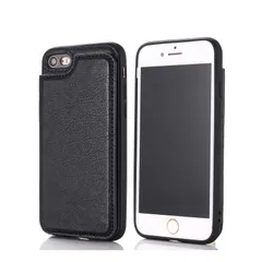 【新着商品】【 Antimam 】対応iPhone SE (2020) /SE2 (第2世代) / iphone7/8用 ケース 手帳型 財布型 新型 全面保護 耐衝撃 擦り傷防止 軽量 落下保護 手帳型 ケース（ブラック）アップル アイフォse/se2/8/