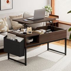 ラスト1品✨ローテーブル 昇降式 木製 コーヒーテーブル 引き出し付き