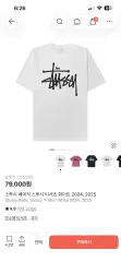 新品 STUSSY ステューシー ベーシック 半袖 Tシャツ 白 M
