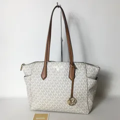 2509-388｜美品｜マイケルコース トートバッグ ブラウン ロゴ総柄