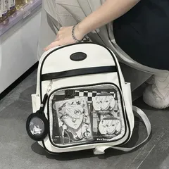 バッグ 学生リュックサック 痛バッグ 二次元 アクリルバッジ オリジナル ウィニー・ザ・プー