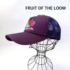 【新品】  FRUIT OF THE LOOM　フルーツオブザルーム　キャップ　帽子　パープル　コットン　送料込み  6463388