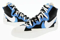 ナイキ NIKE ×SACAI サカイ BLAZER MID BLACK/BLUE ブレーザーミッド BV0072-001 29 ブラック ブルー ブランド古着ベクトル 中古●▲■250729