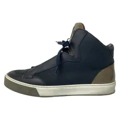 LOUIS VUITTON(ルイヴィトン) スニーカー 8 1/2 メンズ美品  黒×ベージュ×グレー ダミエ柄/インソール取外し可/ハイカット レザー