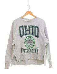 챔피언 Champion 80s 트리코 태그 Reverse Weave OHIO UNIVERSITY 3단 프린트 리버스위브 오하이오 리메이크 스웨트 그레이 L 사이즈 103MT-4099