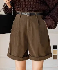 コーデュロイショートパンツ ハイウエスト SK21893114-8484