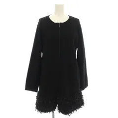 トゥービーシック TO BE CHIC ニットワンピース ひざ丈 ワンピース 40 黒 ブラック W5F05-619-09 /☆G