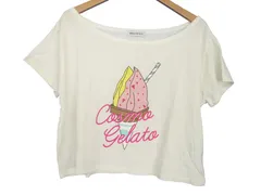 k05250715023　BROWNY　フリーサイズ　クリーム色×ピンク×黄×茶×水色　　トップス　半袖Tシャツ　春夏