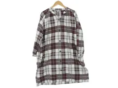 k05250703116　Samansa Mos2　フリーサイズ　茶×白　　ワンピース or ドレス　シャツワンピース　春夏