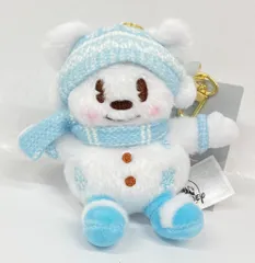 上海ディズニーリゾート Plush Bag Charm CHRISTMAS 2023 スノーミッキー(水色マフラー&帽子) SHDL
