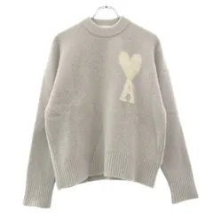 AMI PARIS ami alexandre mattiussi アミパリ アミ アレクサンドル マテュッシ クルーネックニットセーター UKS025.KN0032 グレー XSのサムネイル