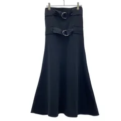 CELINE by Phoebe Philo セリーヌ フィービーファイロ ダブルベルトロングスカート 2 6N68/5131 ブラック 34のサムネイル