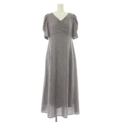 スナイデル SNIDEL バリエーションプリントワンピース ロング 五分袖 花柄 1 パープル /MY ■OS